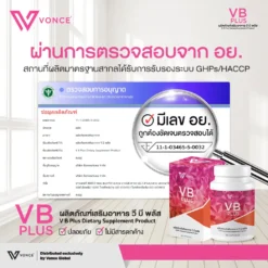 VB Plus วีบีพลัส อาหารเสริมลดน้ำหนัก เร่งเผาผลาญ สลายไขมัน ลดพุง เร่งเบิร์น ดีท็อก 10